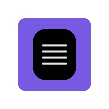 Mobil uygulama notu yapımı için soyut renkli düz simge tasarımı - UI tasarımı