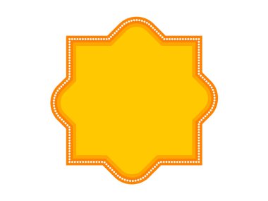 Dekoratif altın vintage çerçeve düz tasarım