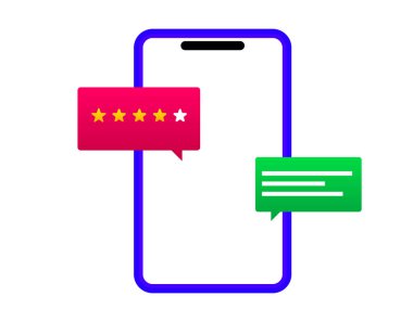 Akıllı telefon bağlantısı düz tasarım 