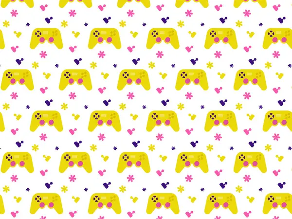 Çiçek soyut oyun konsolu kumaş arkaplan deseni tasarımı