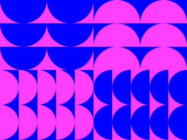 Mavi ve pembe soyut şekil arkaplanı