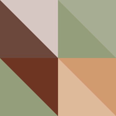 Düz dizaynlı renkli geometrik elmas şekli