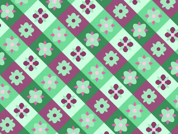 Soyut dekoratif yeşil geometrik şekil kumaş arkaplan deseni