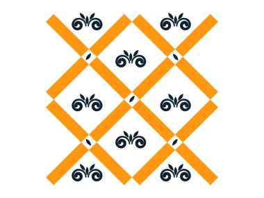 Siyah ve sarı klasik geometrik arkaplan çizimi