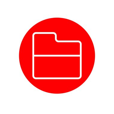 El çizimi minimal biçim dosya dizini simgesi düz tasarım