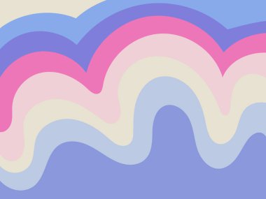 el çizimi minimal geometrik dalga arkaplan tasarımı