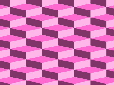 pembe soyut geometrik çokgen küp arkaplan deseni