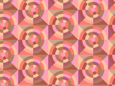 Soyut geometrik dikişsiz mozaik fraktal arkaplan deseni