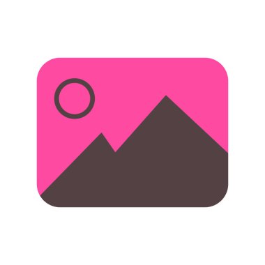 Pembe fotoğraf albümünün düz tasarımının soyut tasarımı.