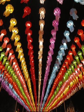 Gece lambasının güzelliği, Tayland ve Loy Krathong Festivali