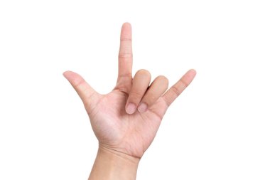 Beyaz zemin üzerine el göl kenarında