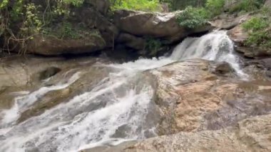 Beautiful waterfall in the forest, Thailand travels, nature, tree in the forest, Mae Sa Waterfall Doi Suthep-Doi Pui National Park