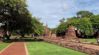 Tayland topraklarındaki Ayutthaya tarihi parkı, görüntüler, seyahat, doğa