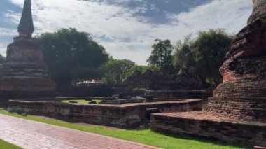 Tayland topraklarındaki Ayutthaya tarihi parkı, görüntüler, seyahat, doğa