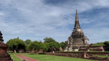 Tayland topraklarındaki Ayutthaya tarihi parkı, görüntüler, seyahat, doğa