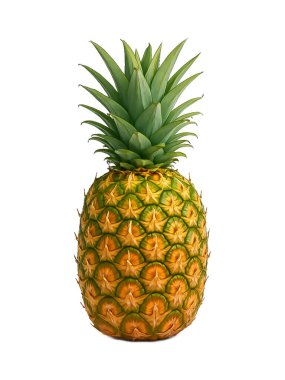 Beyaz üzerine izole edilmiş ananas