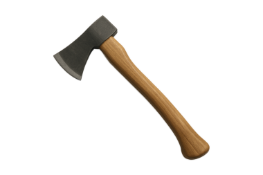 beyaz arkaplanda izole edilmiş balta