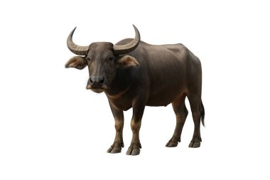 Beyaz arka plan üzerinde izole buffalo