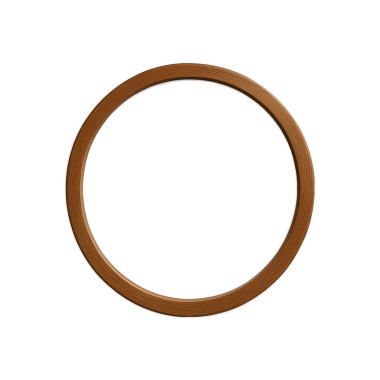 Eski ahşap çerçeve izole, şeffaf, kırpma yolu