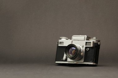 Eski kameralı gri arkaplan