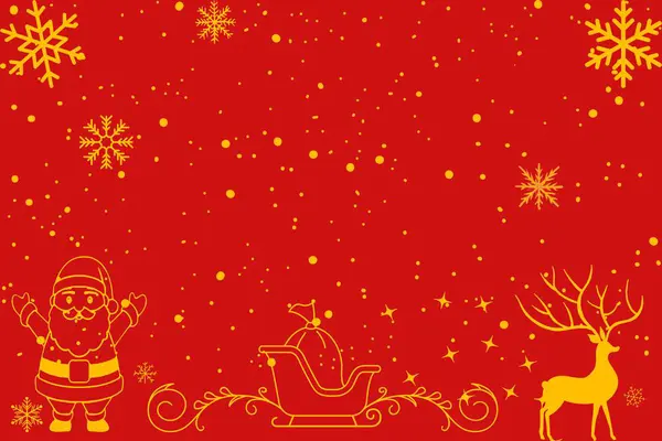 Christmas holiday season banner with Merry Christmas reindeer.