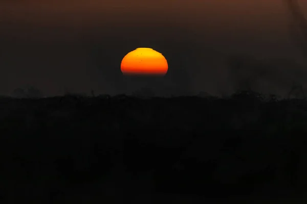 Ein Sonnenaufgang Der Wüste — Stockfoto