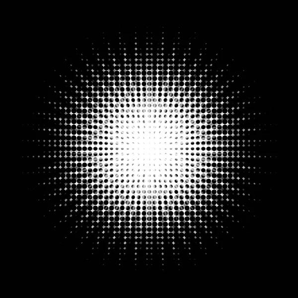 光線でバースト爆発 抽象画分星の背景 黒を背景にした白星爆発のイラスト — ストック写真