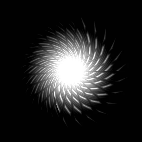 光線でバースト爆発 抽象画分星の背景 黒を背景にした白星爆発のイラスト — ストック写真