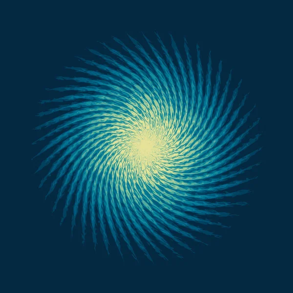 Abstracte Fractal Achtergrond Illustratie Van Een Fractal Star Explosie Kleurrijke — Stockfoto