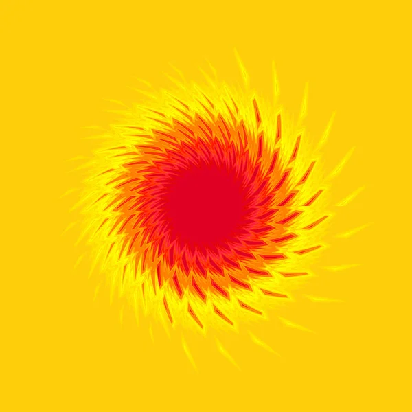 Abstract fractal background. Illustration of fractal star explosion. Colorful sunburst explosion.