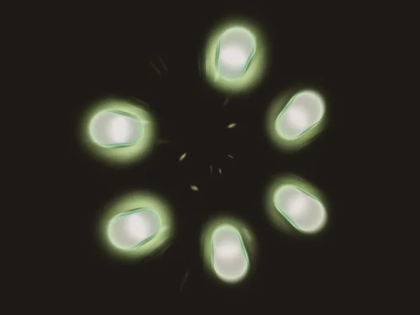 Σμήνη Από Φώτα Που Αναβοσβήνουν Στο Σκοτάδι Μαύρη Επιφάνεια Πολύχρωμες — Φωτογραφία Αρχείου