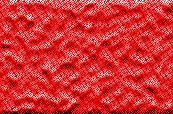 3d halftone pattern. Red halftone on a shiny background. Halftone dots with effects and gradient.