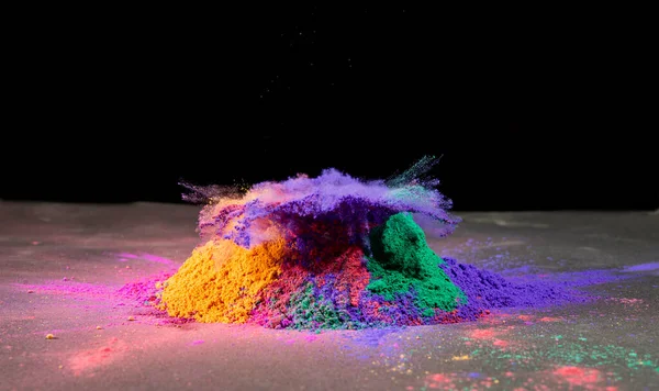 Explosão Colorida Cores Holi Celebração Tema Festivo Abstrato — Fotografia de Stock