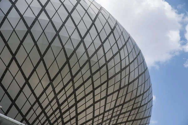 Moderne Architektur Aus Stahl Und Glas Wird Dem Untergang Geweiht — Stockfoto
