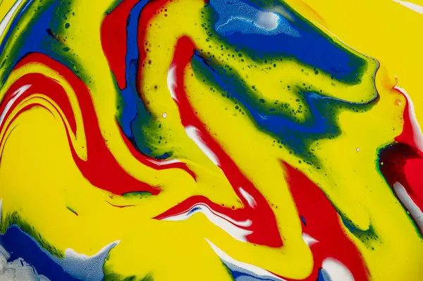 豪华大理石的黄色 红色和蓝色抽象壁纸设计 — 图库照片