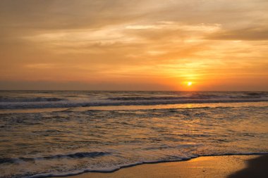 Winter sunrise at Sea Ranch beach in Indialantic Florida