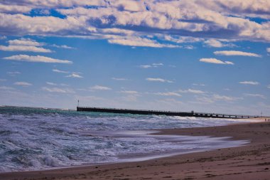 Winter beach day along A1A in Melbourne beach, Florida
