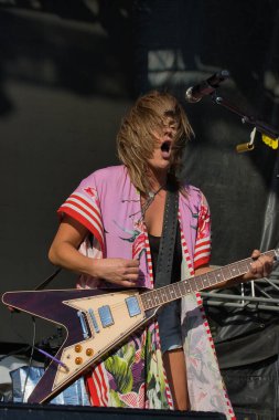 Grace Potter and her band play Beale Street music festival