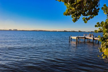sunset on the river in Indialantic Florida