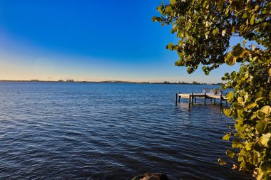 sunset on the river in Indialantic Florida