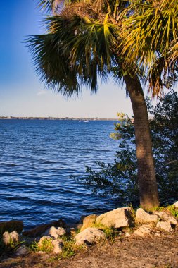 sunset on the Indian river in Melbourne Beach Florida