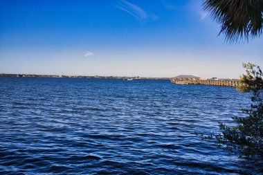 sunset on the Indian river in Melbourne Beach Florida