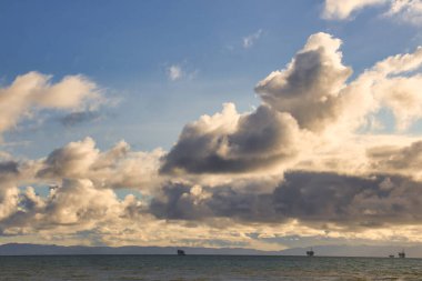 winter storm clouds over Carpinteria California