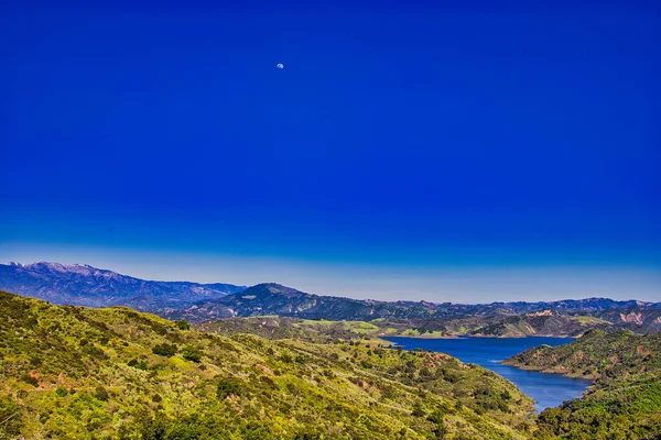 stock image winter rains fill lake Cachuma