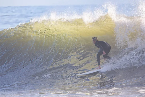 Große Winterwellen Rincon Point Kalifornien Surfen — Stockfoto