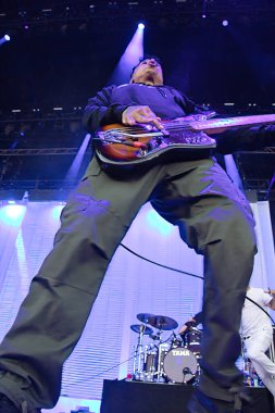 Manchester, Tennessee USA - 10-11-2019: Deftones Exit 111 festivalinde sahne aldı
