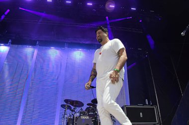 Manchester, Tennessee USA - 10-11-2019: Deftones Exit 111 festivalinde sahne aldı