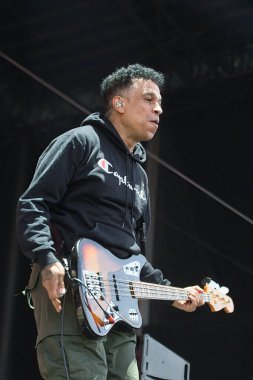 Manchester, Tennessee USA - 10-11-2019: Deftones Exit 111 festivalinde sahne aldı