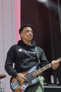 Manchester, Tennessee USA - 10-11-2019: Deftones Exit 111 festivalinde sahne aldı