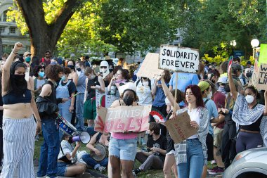 Filistin savaş öğrencisi Tulane Üniversitesi 'ni protesto etti 